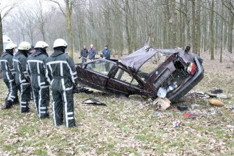 ongeluk, berm, ongeval, brandweer