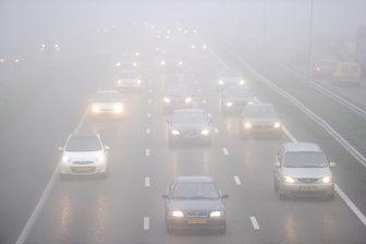 mist, ochtendspits, snelweg