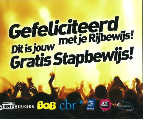 stapbewijs, flyer, CBR