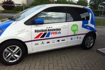 rijschool amsterdam, lesauto, Seat Mii, groengas